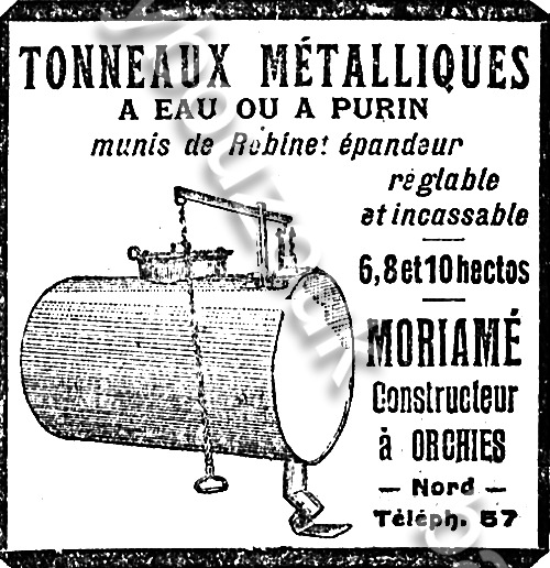 tonneaux moriame orchies nord