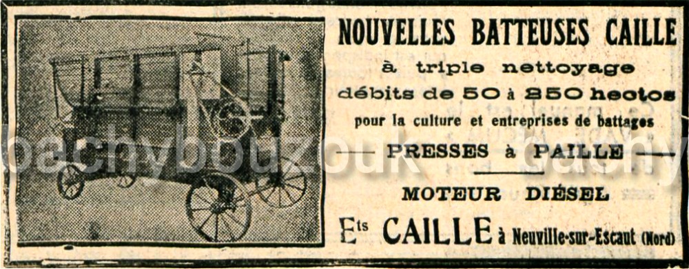 batteuse ets caille neuville sur escaut nord