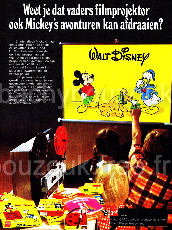 GAF DISNEY FILM SUPER 8