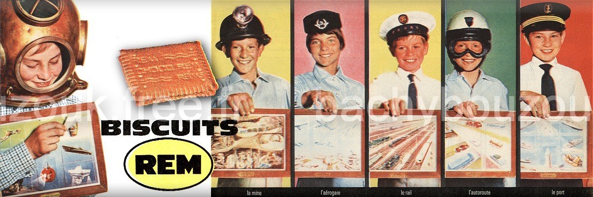 BISCUITS REM REIMS REMISCOPE 1964