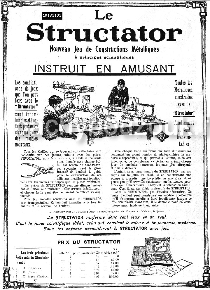 structator 1913 jouet toy