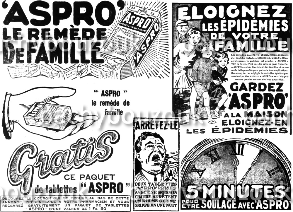 ASPRO PUBLICITES ANCIENNES