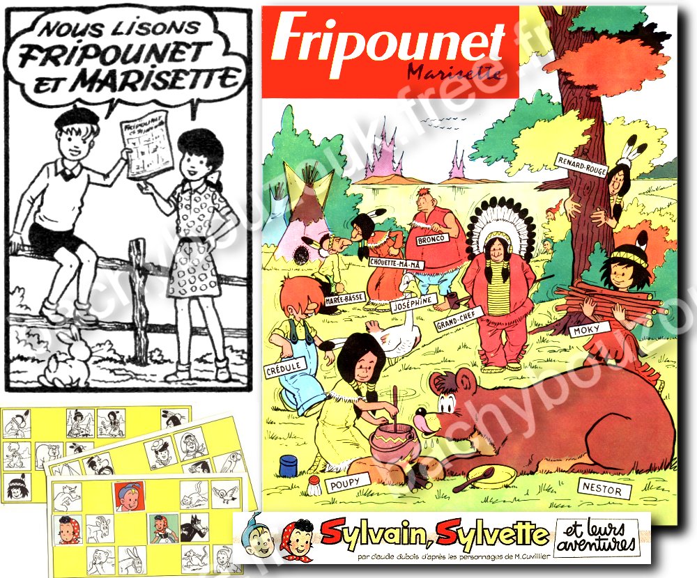FRIPOUNET MARISETTE MOKI POUPY NESTOR SYLVAIN SYLVETTE