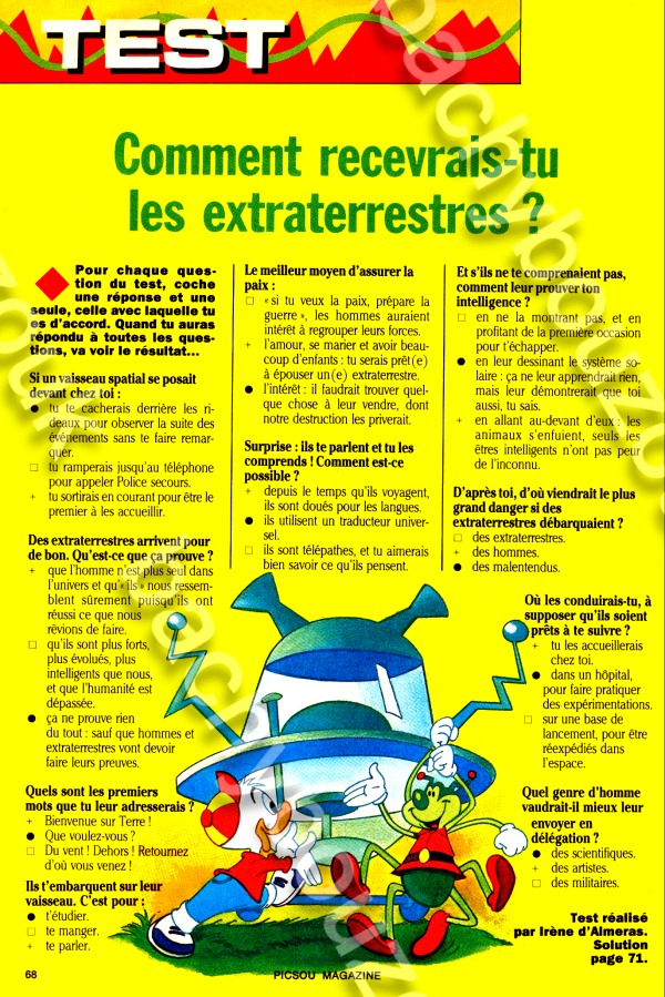 tests extraterrestres