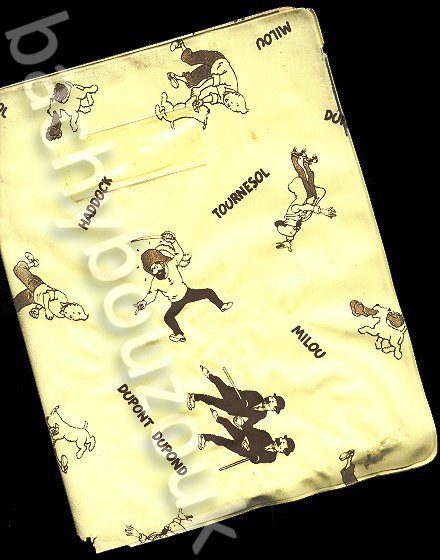 protege cahier tintin milou kuifje