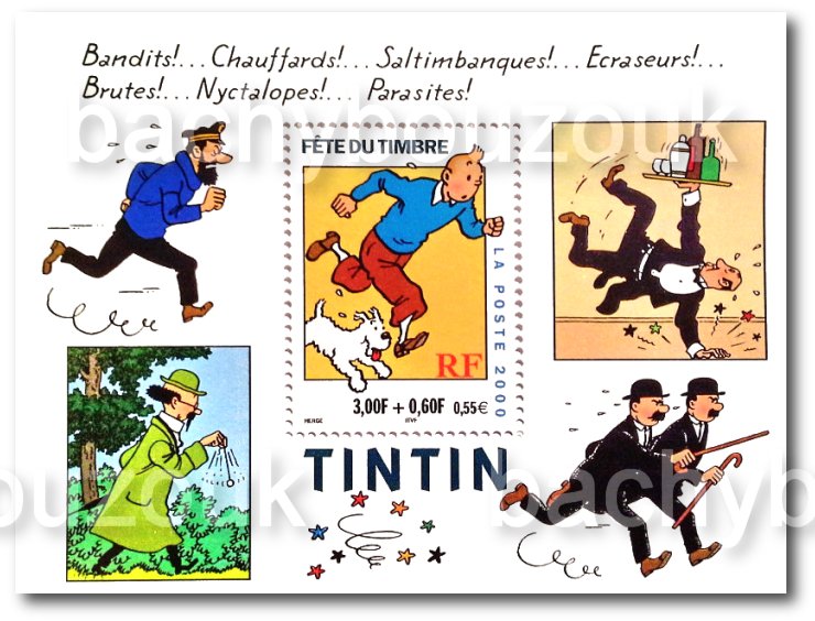 2000 tintin timbre france