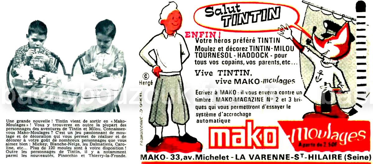 TINTIN MAKO MOULAGES