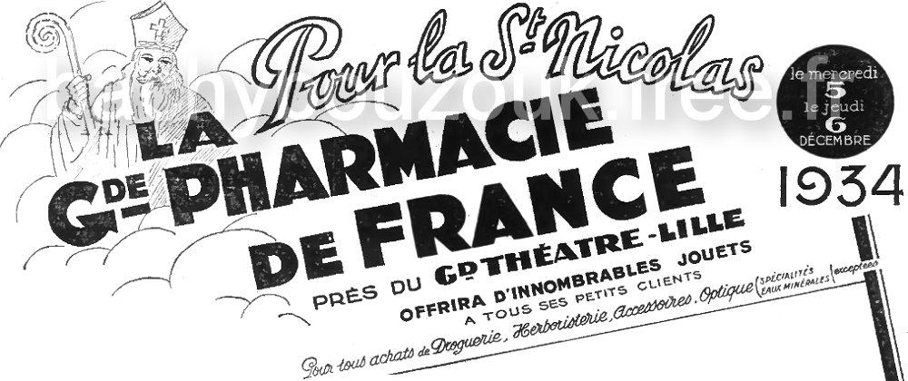 ST SAINT NICOLAS 1934 LILLE